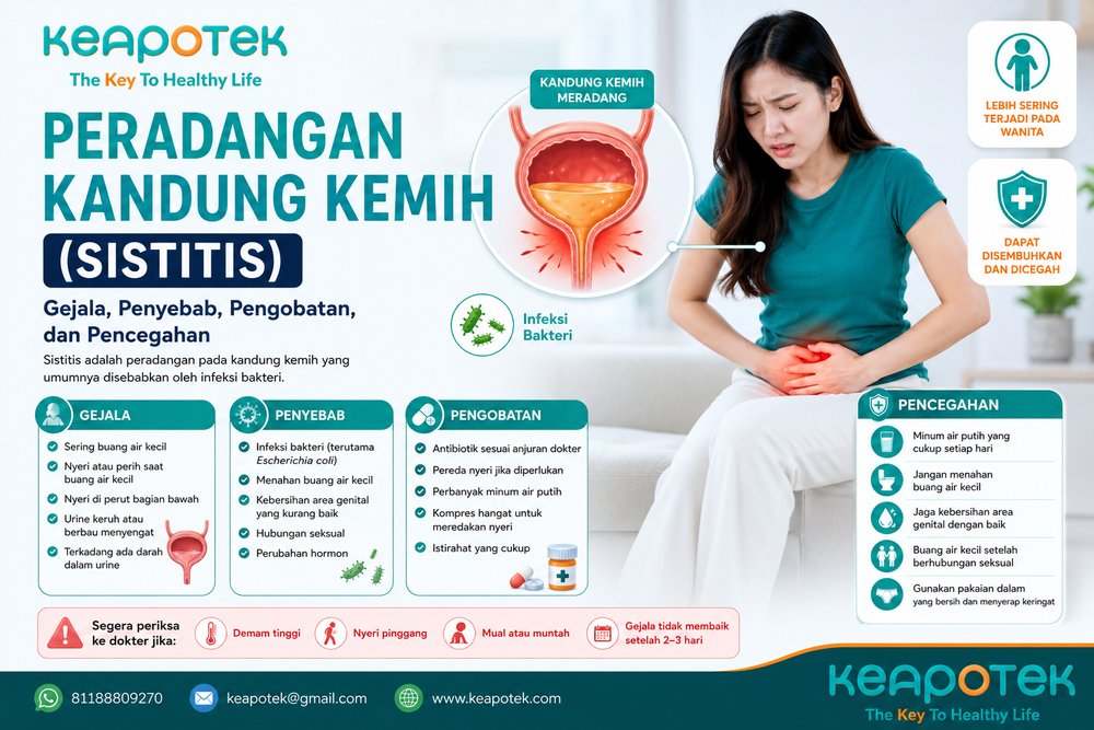 keapotek-sistitis, infeksi kandung kemih