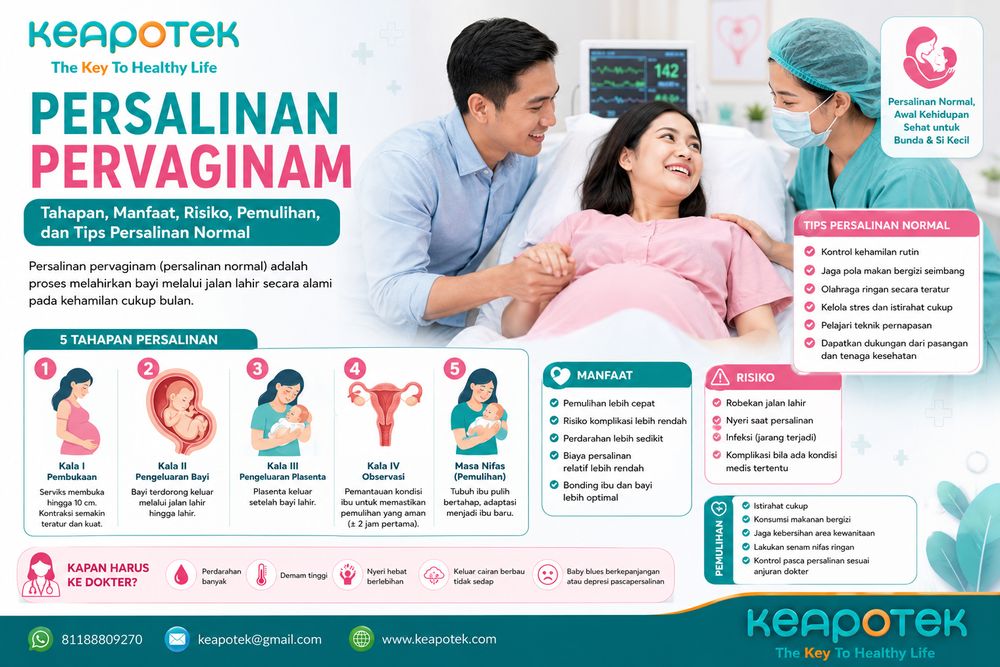 KEAPOTEK-persalinan normal, melahirkan normal, proses persalinan, tanda persalinan, pemulihan pasca melahirkan