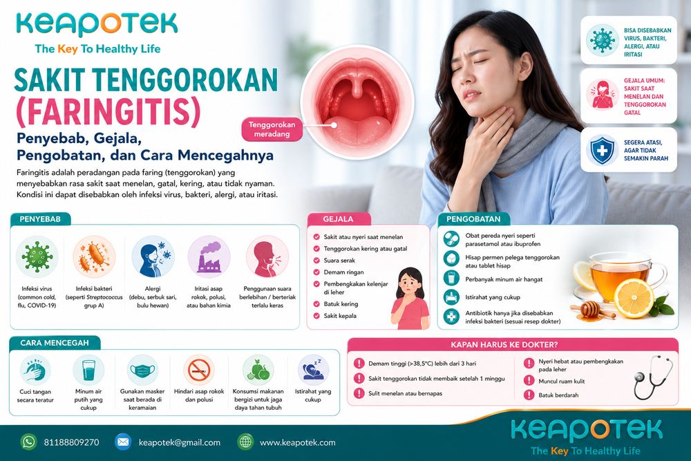 Sakit Tenggorokan (Faringitis)