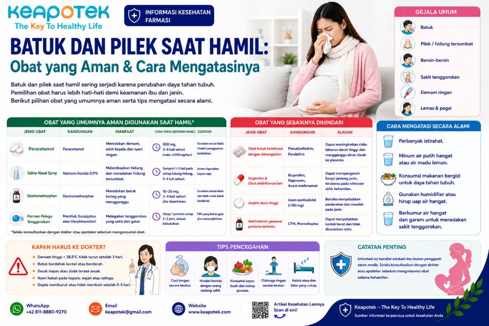 Batuk dan Pilek Saat Hamil