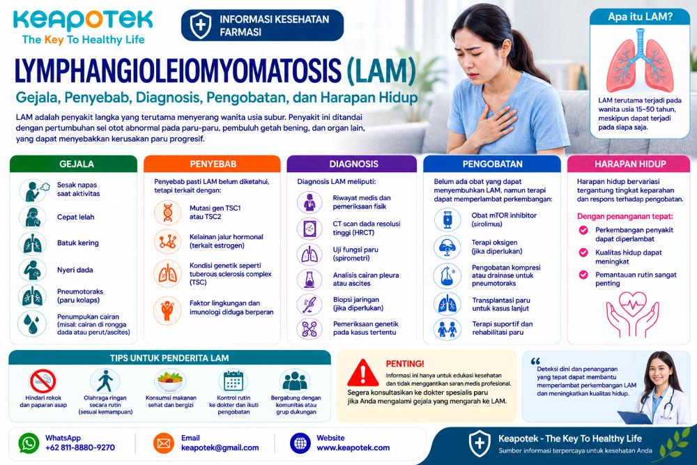 keapotek.com-Lymphangioleiomyomatosis (LAM): Gejala, Penyebab, Diagnosis, Pengobatan, dan Harapan Hidup