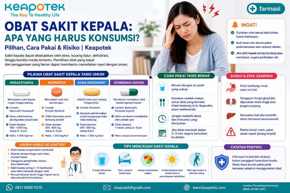 Obat Sakit Kepala: Apa yang Harus Konsumsi? 