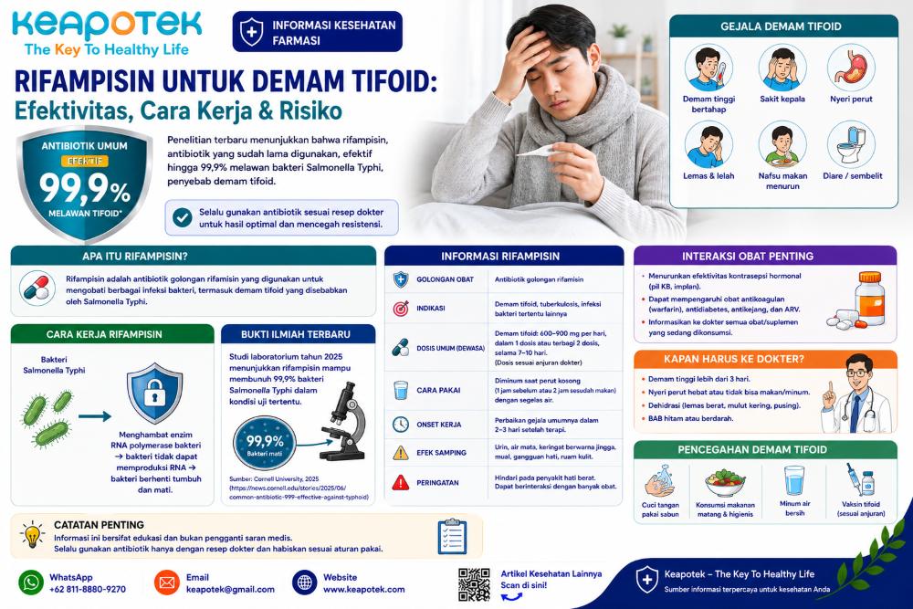 Rifampisin untuk Demam Tifoid