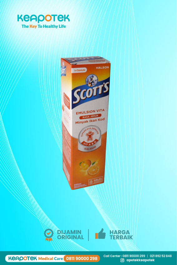 Scott's Emulsion cod Liver Oil Orange Flavour 200 