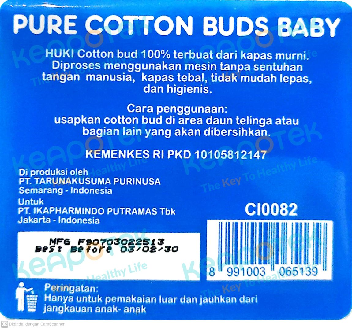 Cotton Buds Baby Huki 100pcs - keapotek