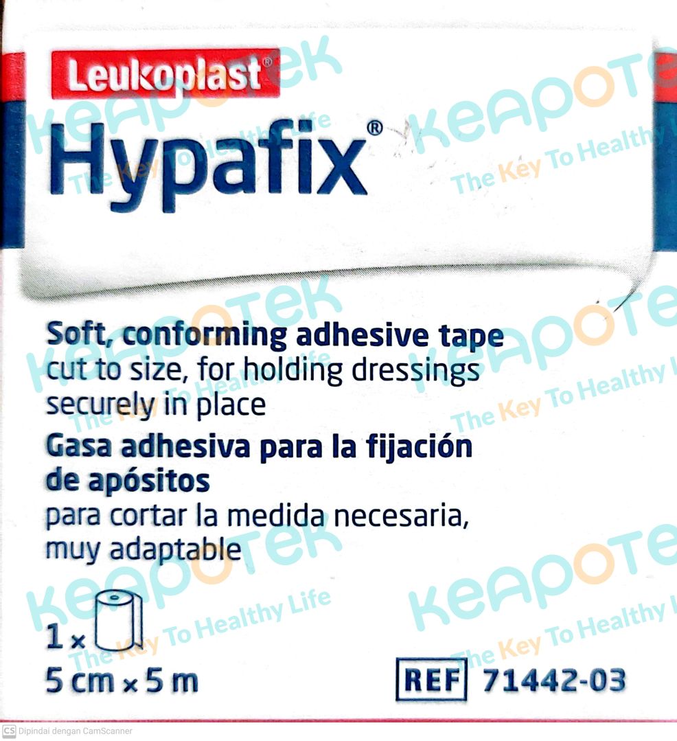 Hypafix Leukoplast 5cm x 5m - keapotek