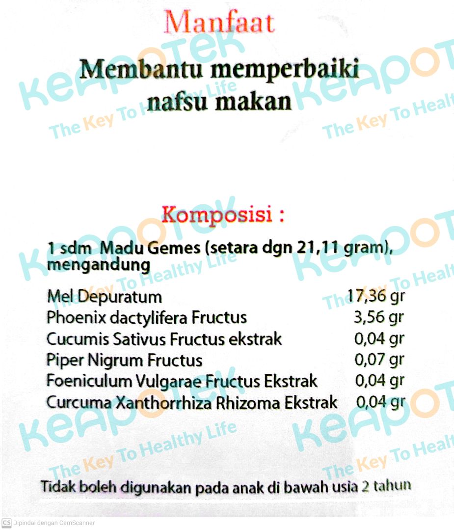 Madu Gemes - keapotek