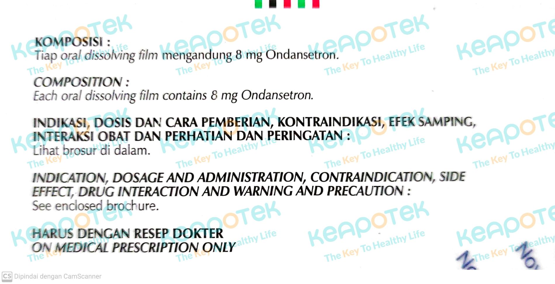 Ondavell 8 mg Oral Disolving Film-keapotek