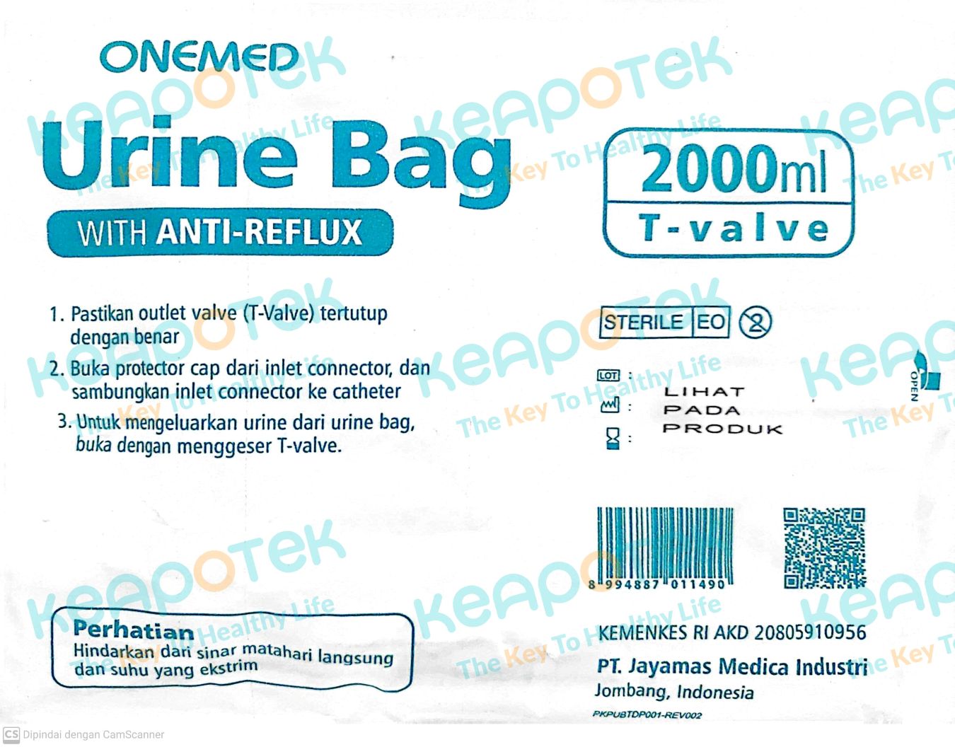Urine Bag Steril 2 L-keapotek