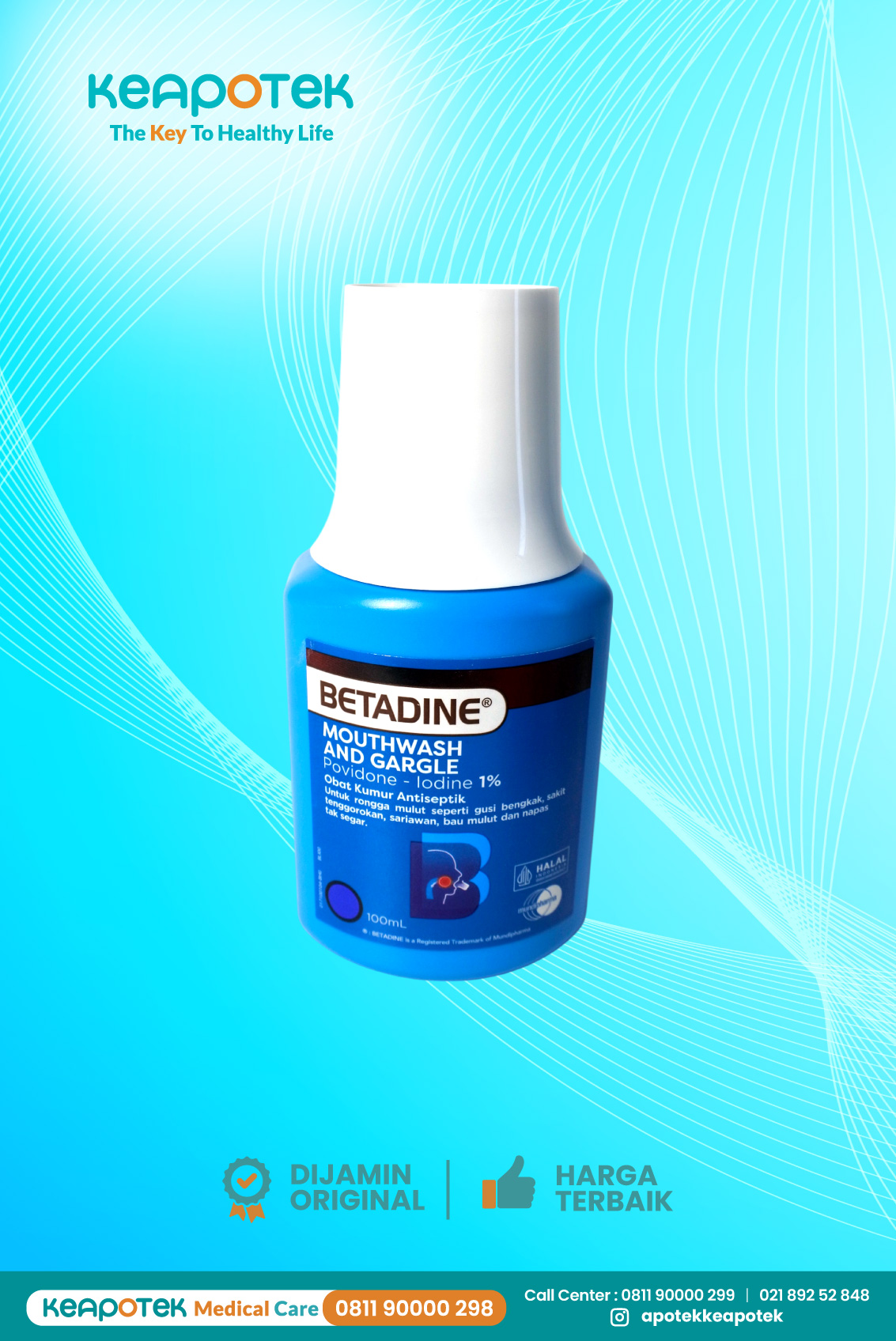 Betadine Mouthwash and Gargle 100 ml