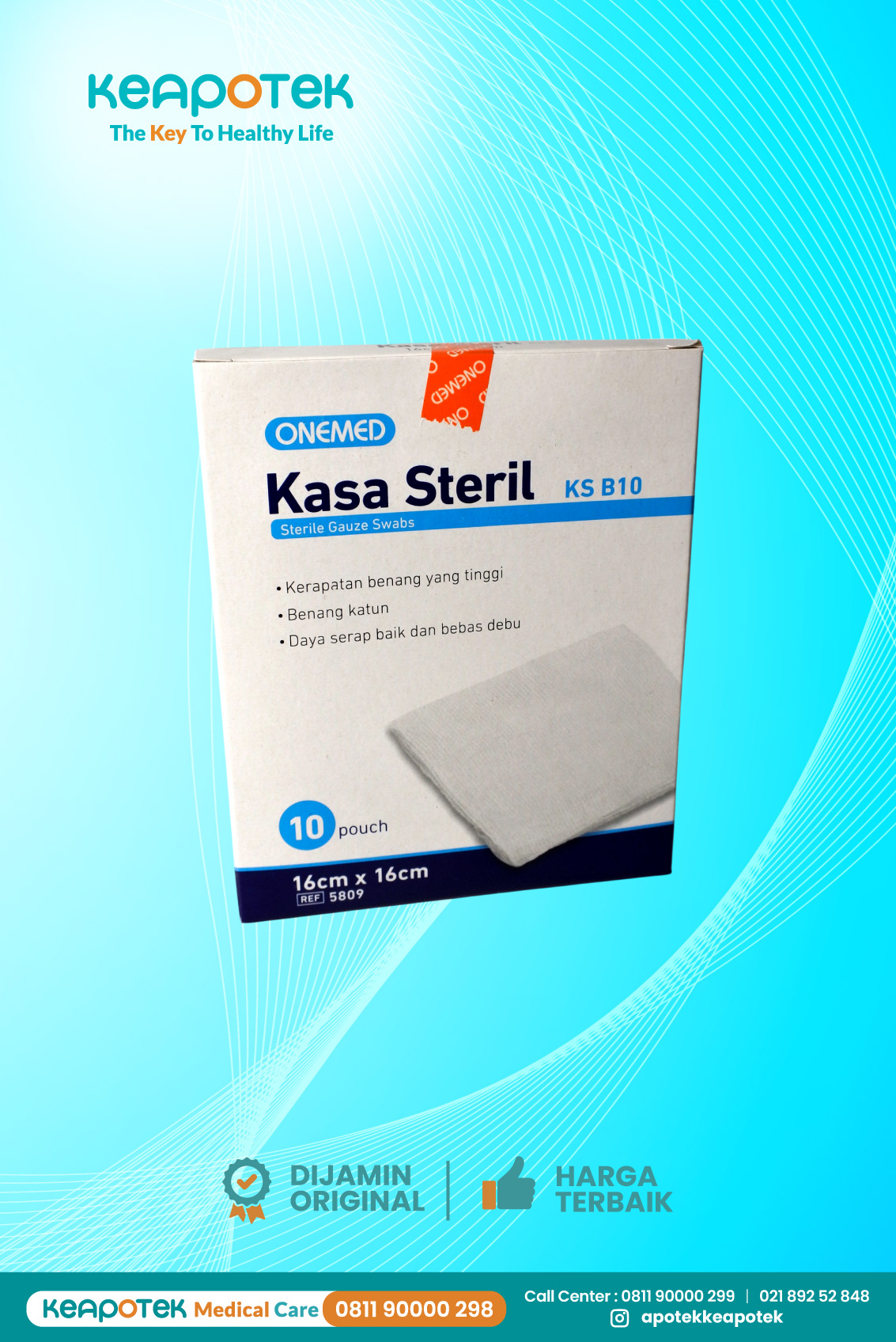 Kasa Steril 16 x 16 cm Onemed