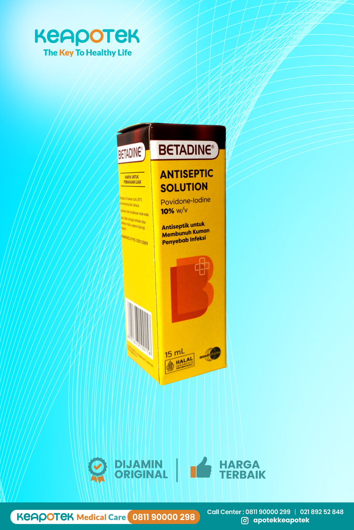 Betadine Solution 15 ml