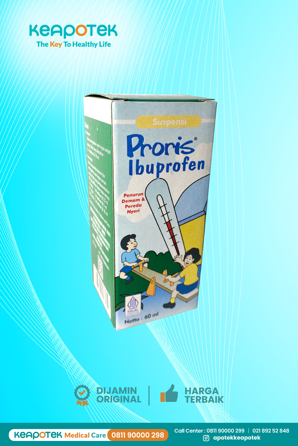 Proris Suspensi 60 ml Rasa Jeruk