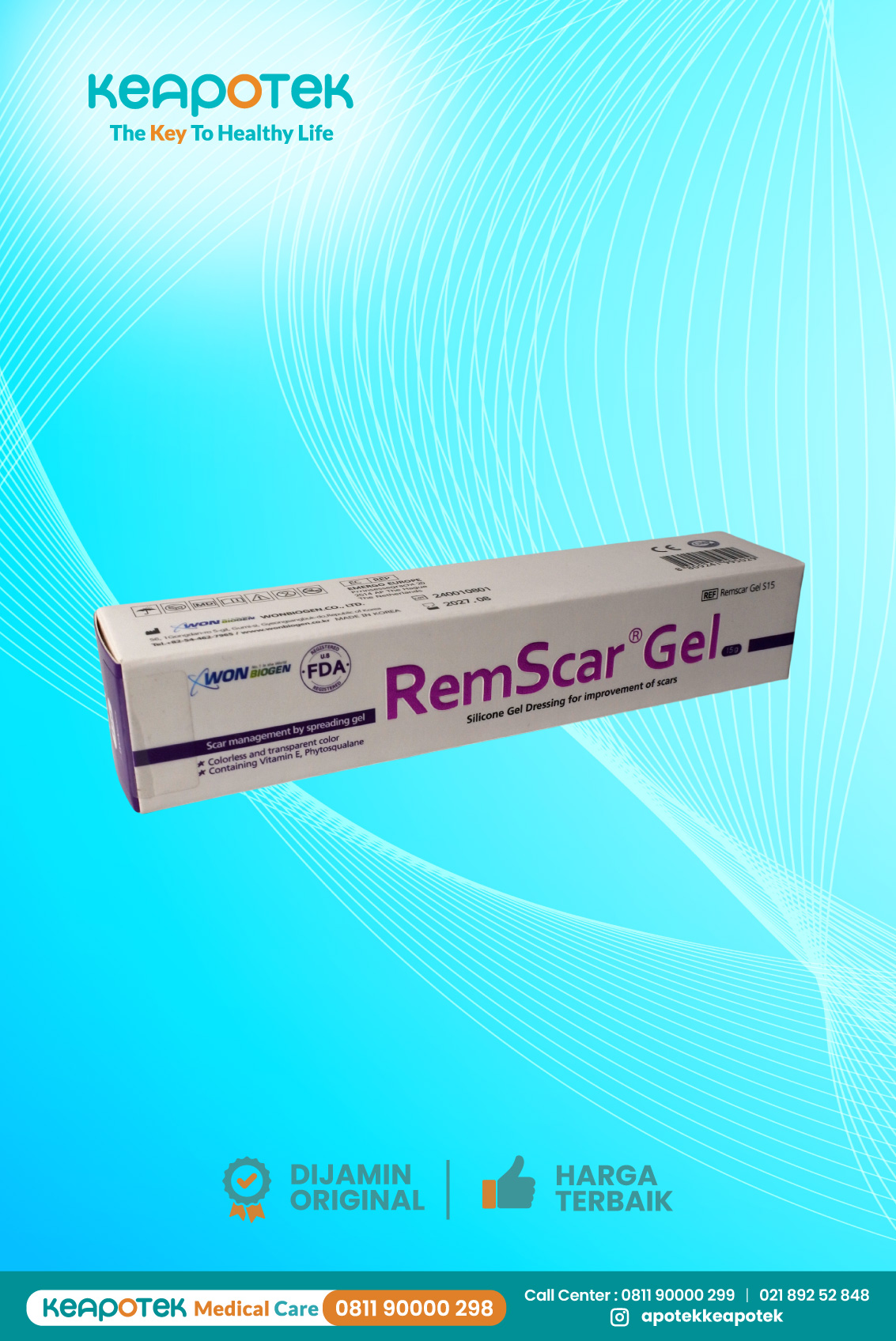 Remscar gel 15 gram