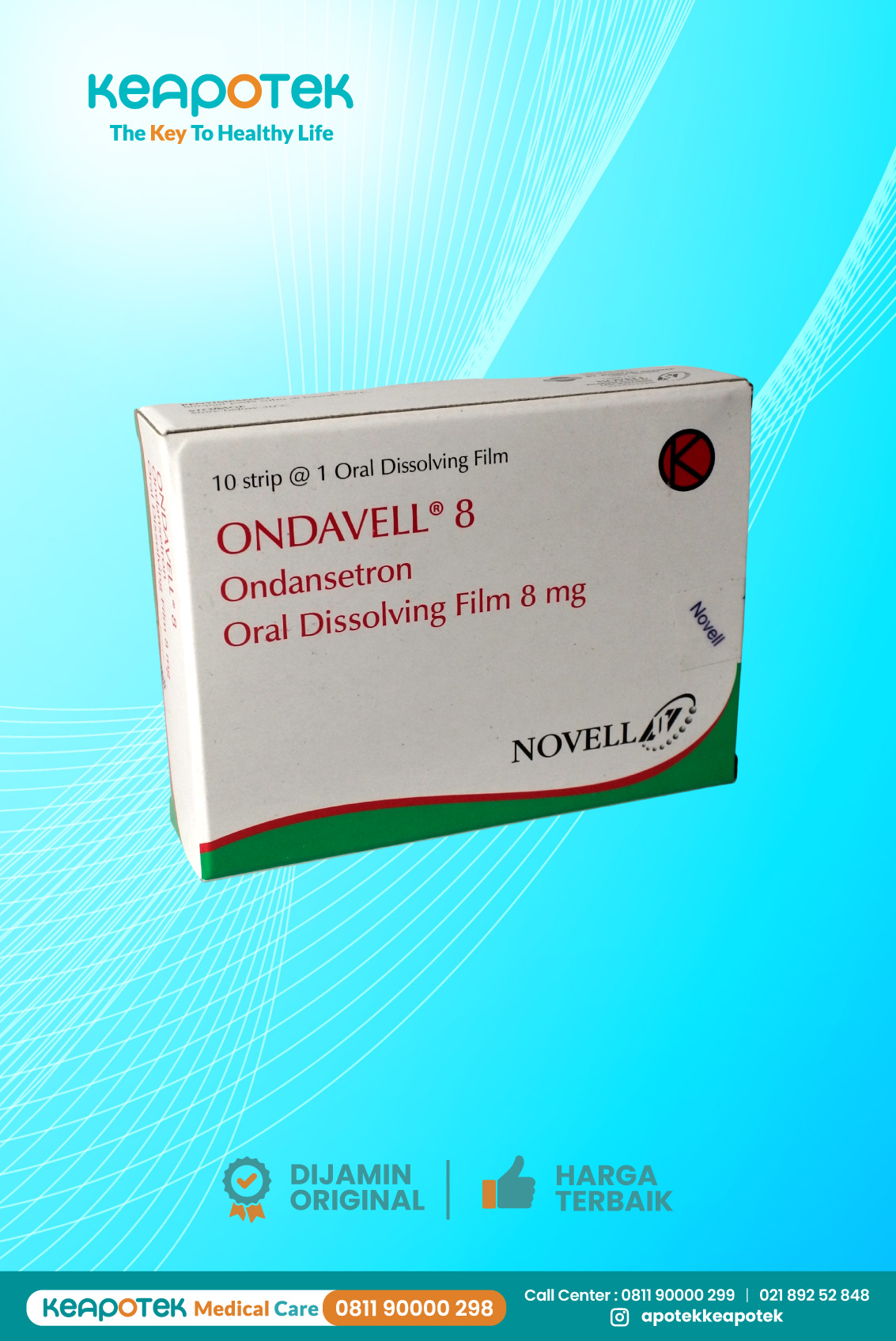 Ondavell 8 mg Oral Disolving Film