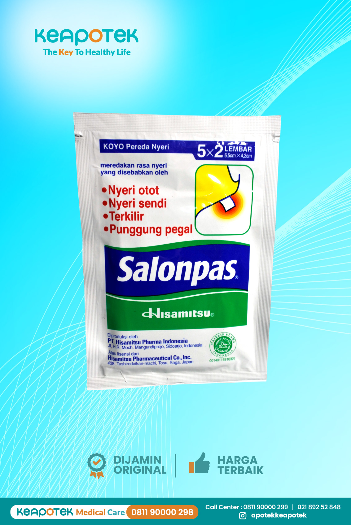 Salonpas Biru 5 x 2 lembar