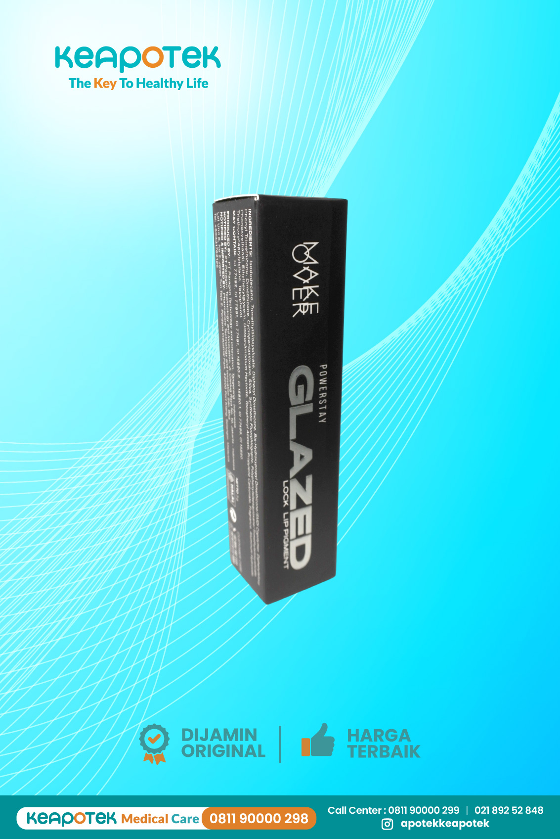 Make Over Powerstay Glazed Lock Lip Pigment