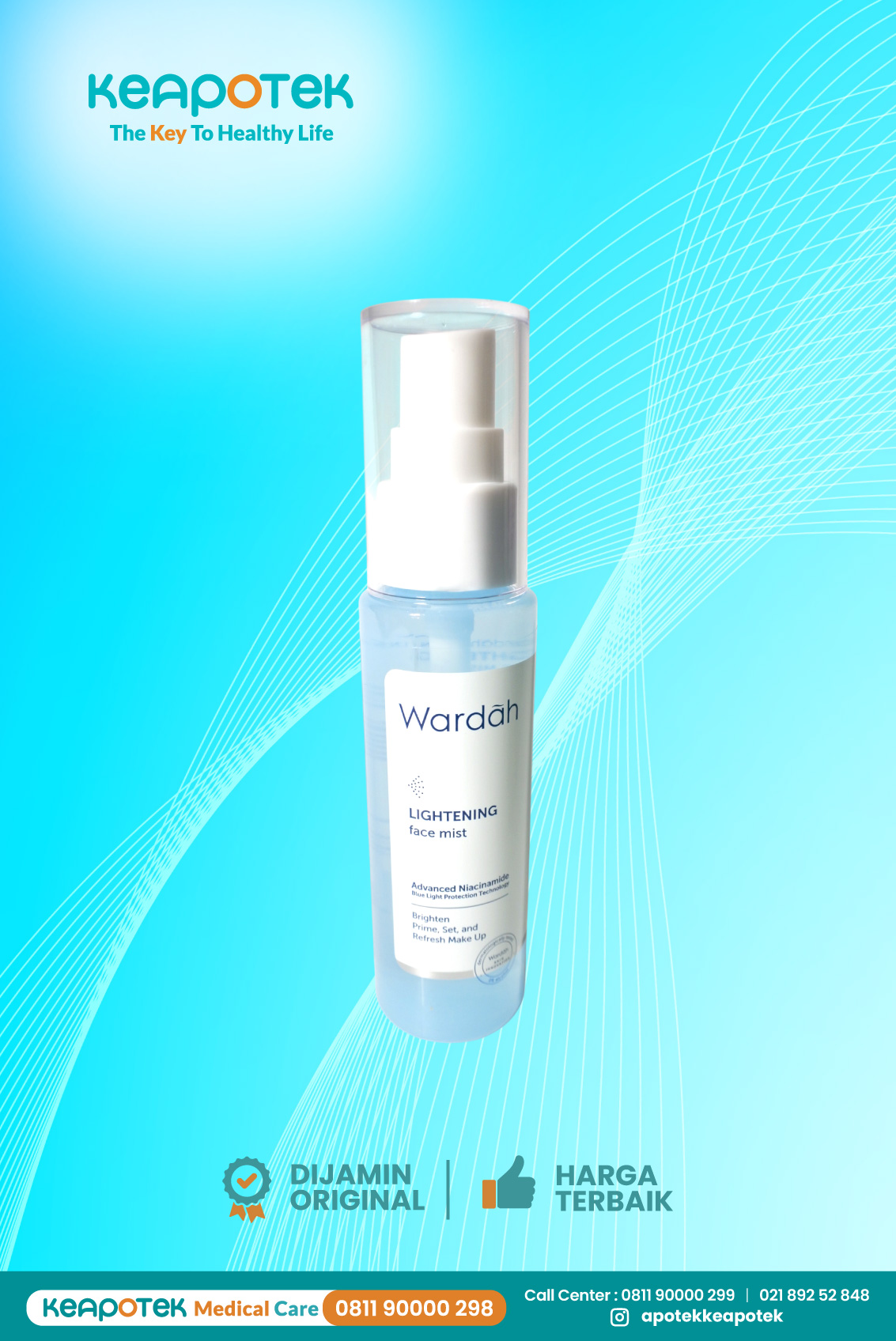 Wardah Lightening Face Mist 60 mL