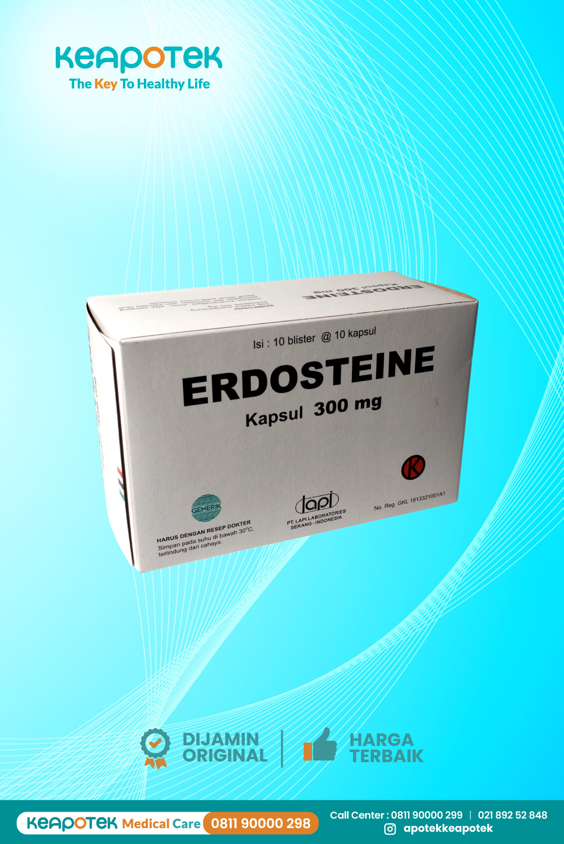 Erdosteine 300 mg Lapi