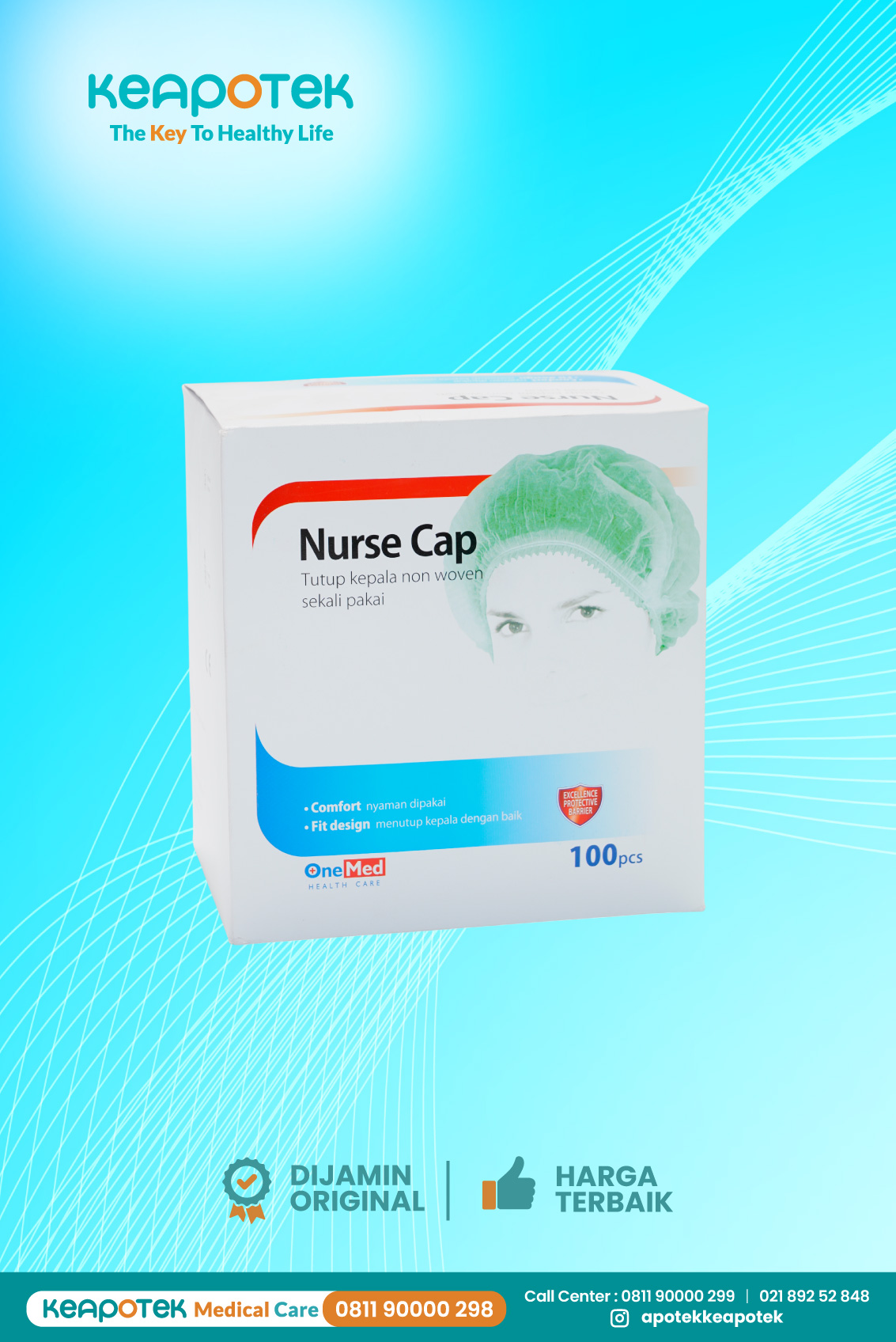 Nurse Cap Green Onemed