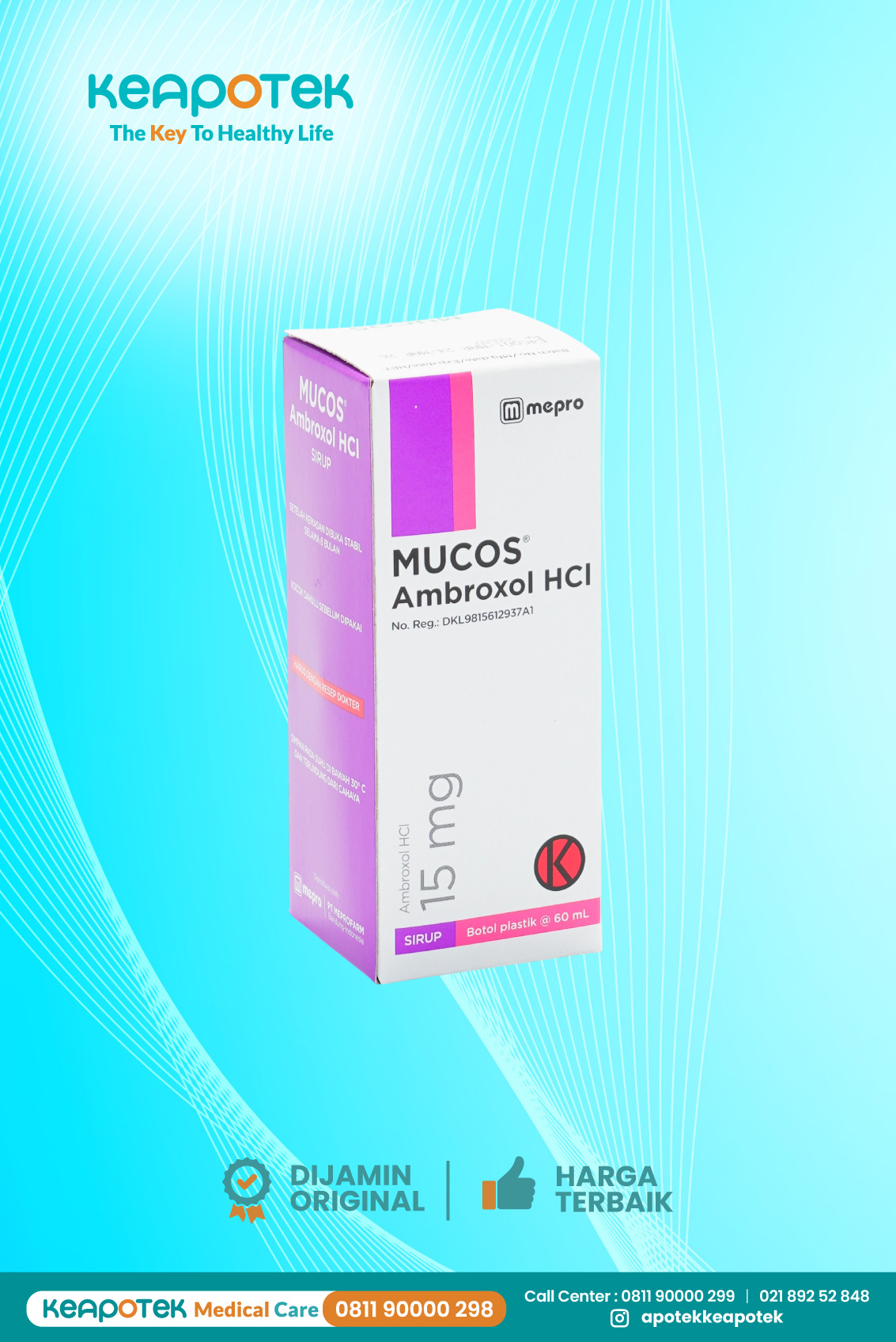 Mucos 15 mg syrup