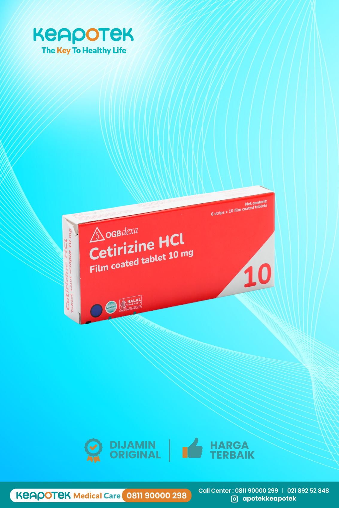 Cetirizine 10 mg OGBDexa