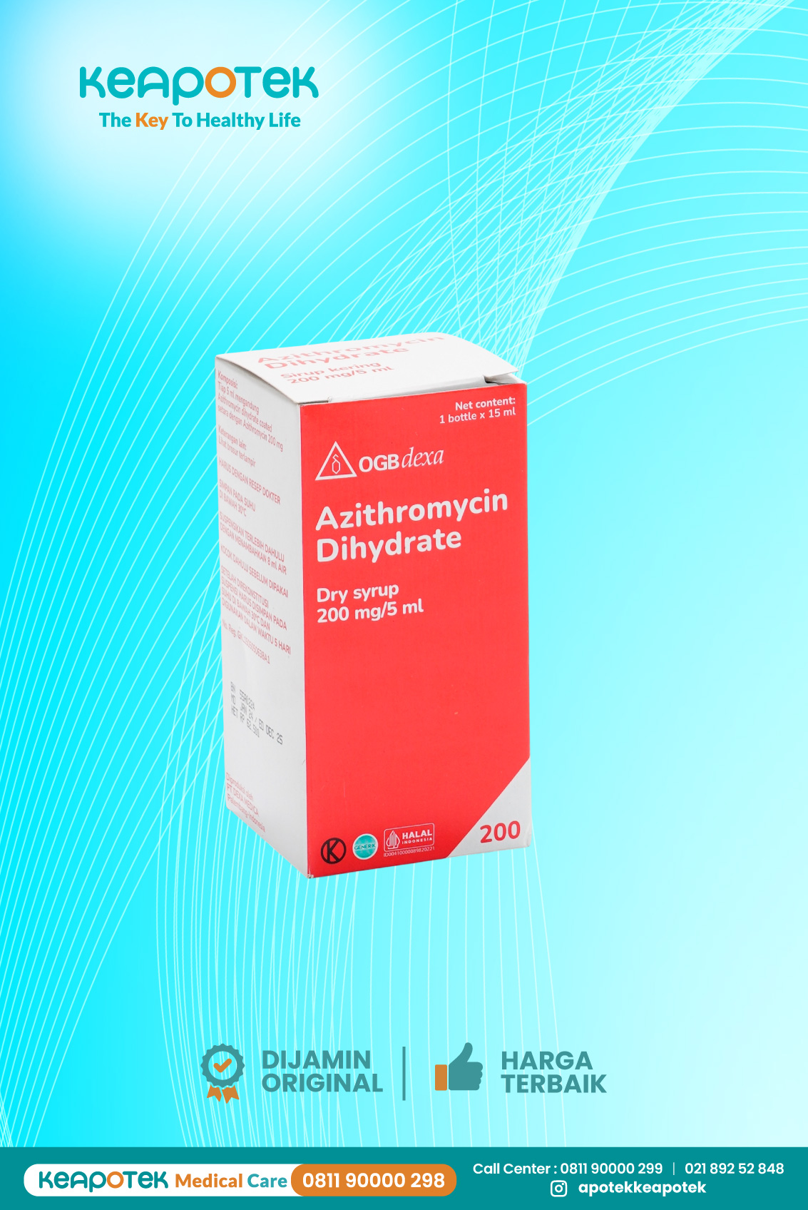 Azithromycin Dihydrate Dry syrup 200 mg/5ml