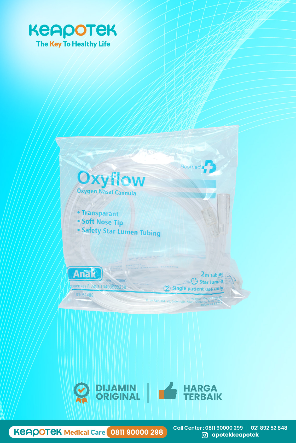 Oxyflow Transparan Anak Onemed