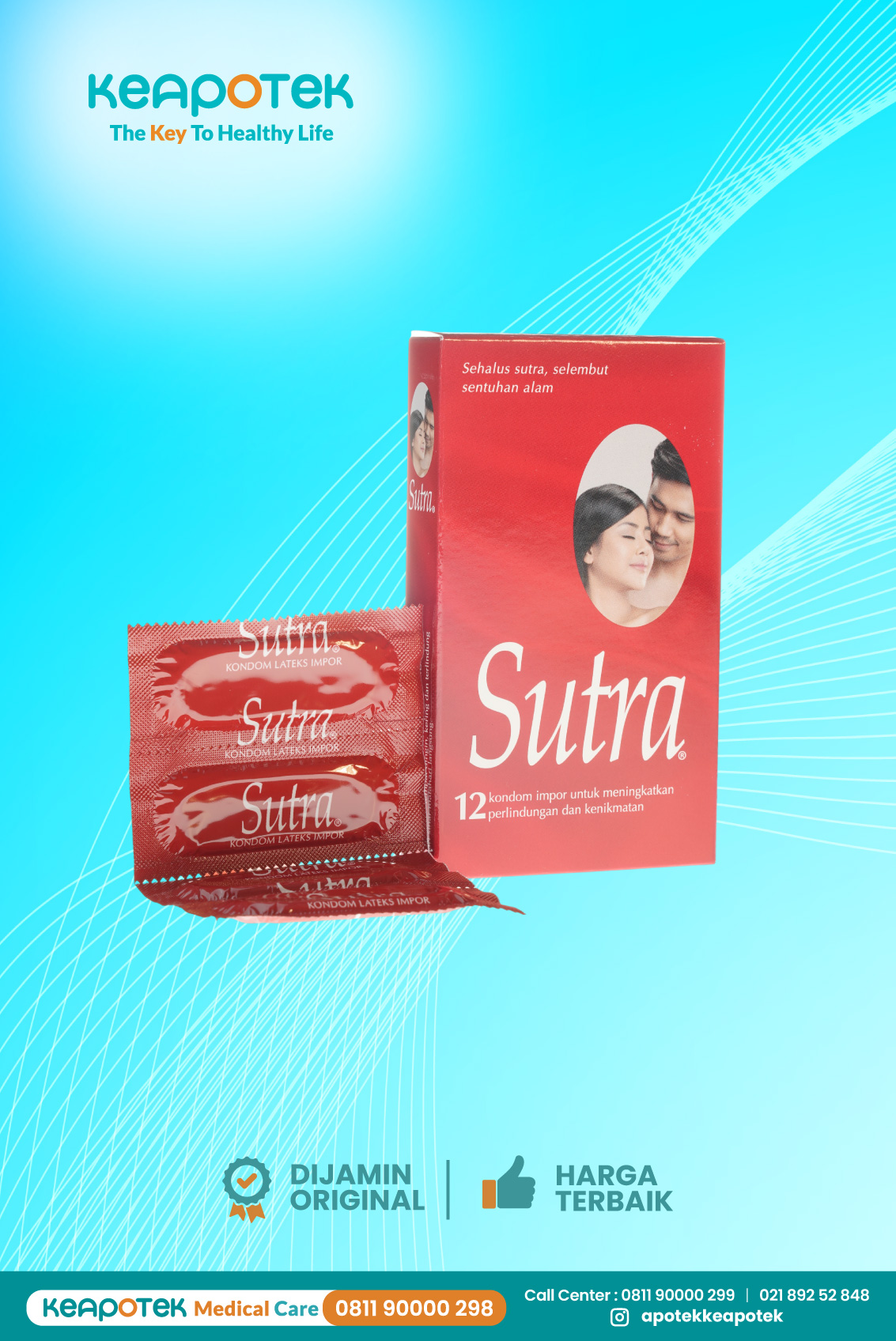 Kondom Sutra Merah isi 12 Pcs