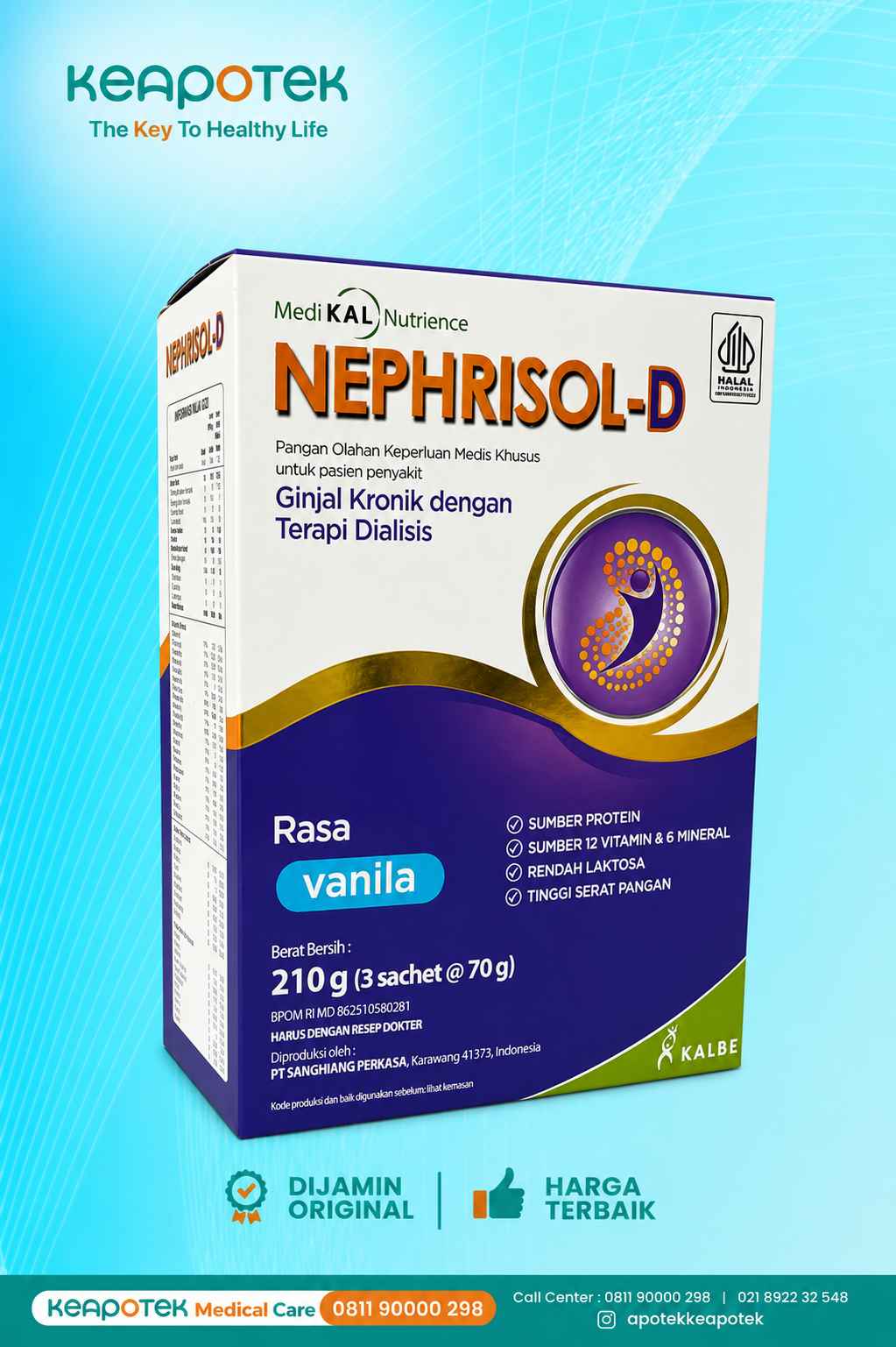 Nephrisol D 210 gr