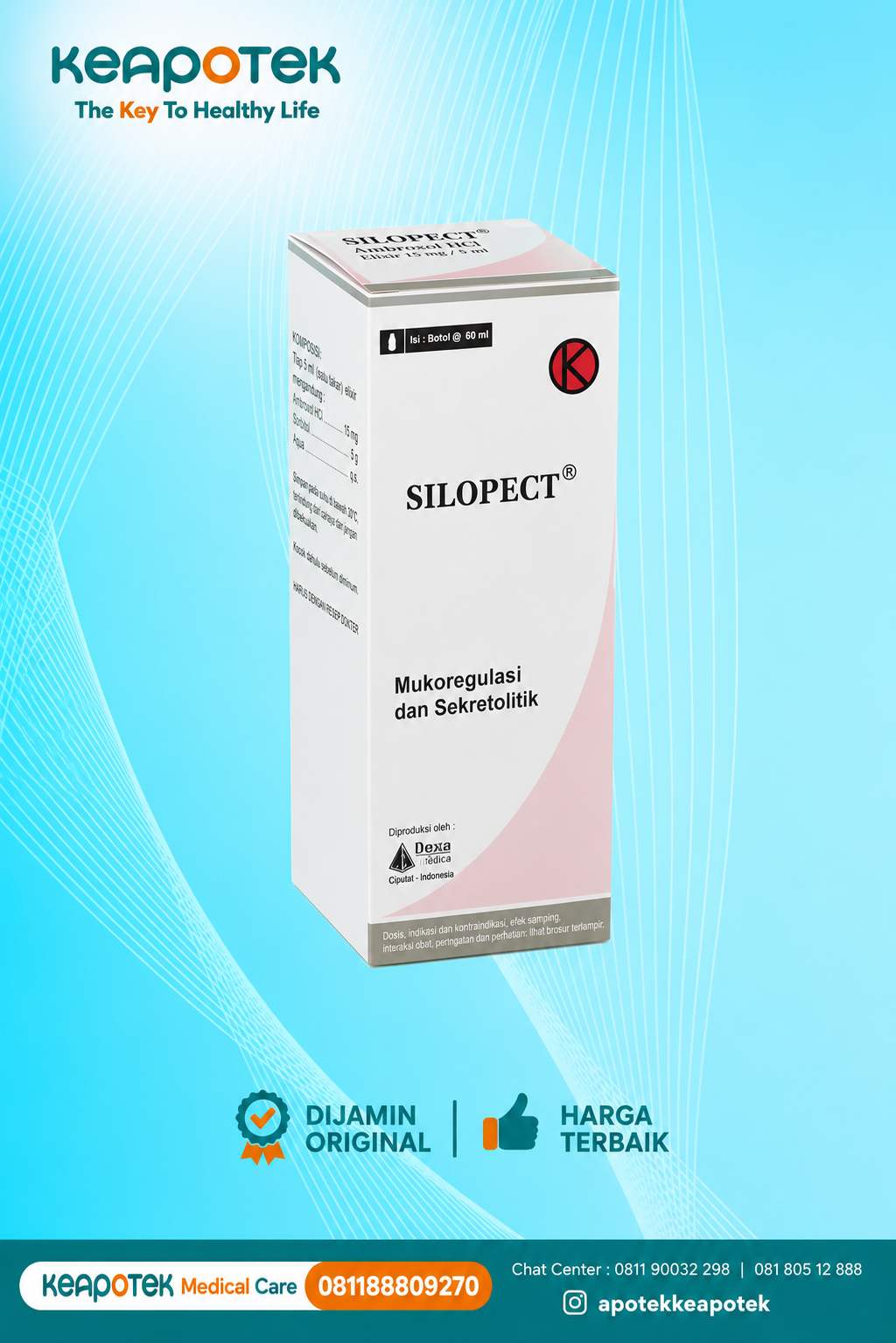 Silopect 15 mg/5 ml syrup