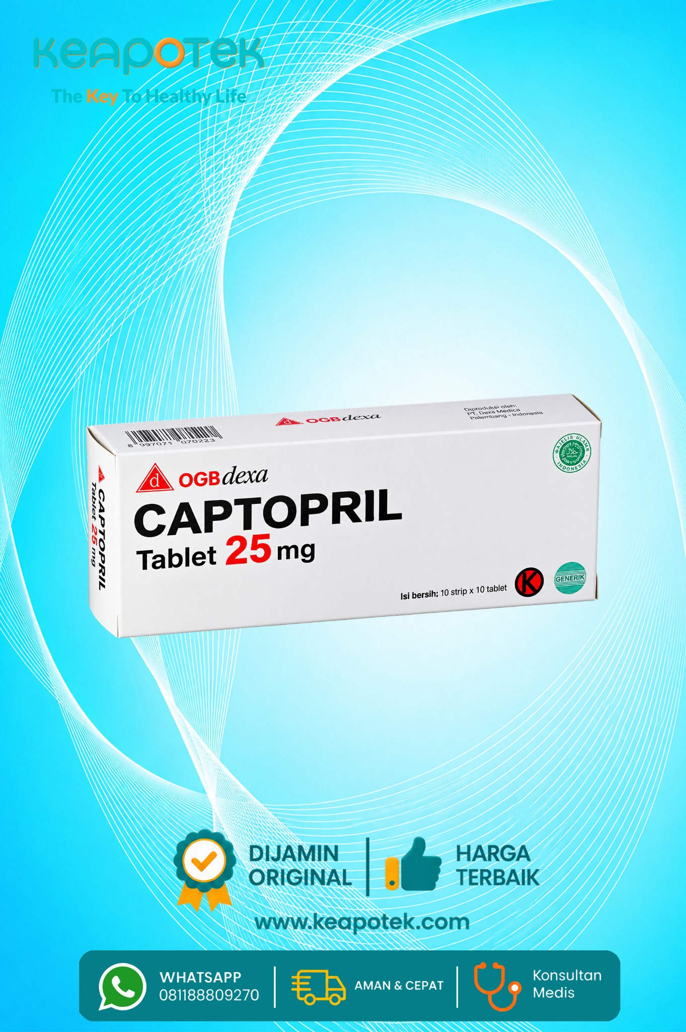 Captopril 25 mg 