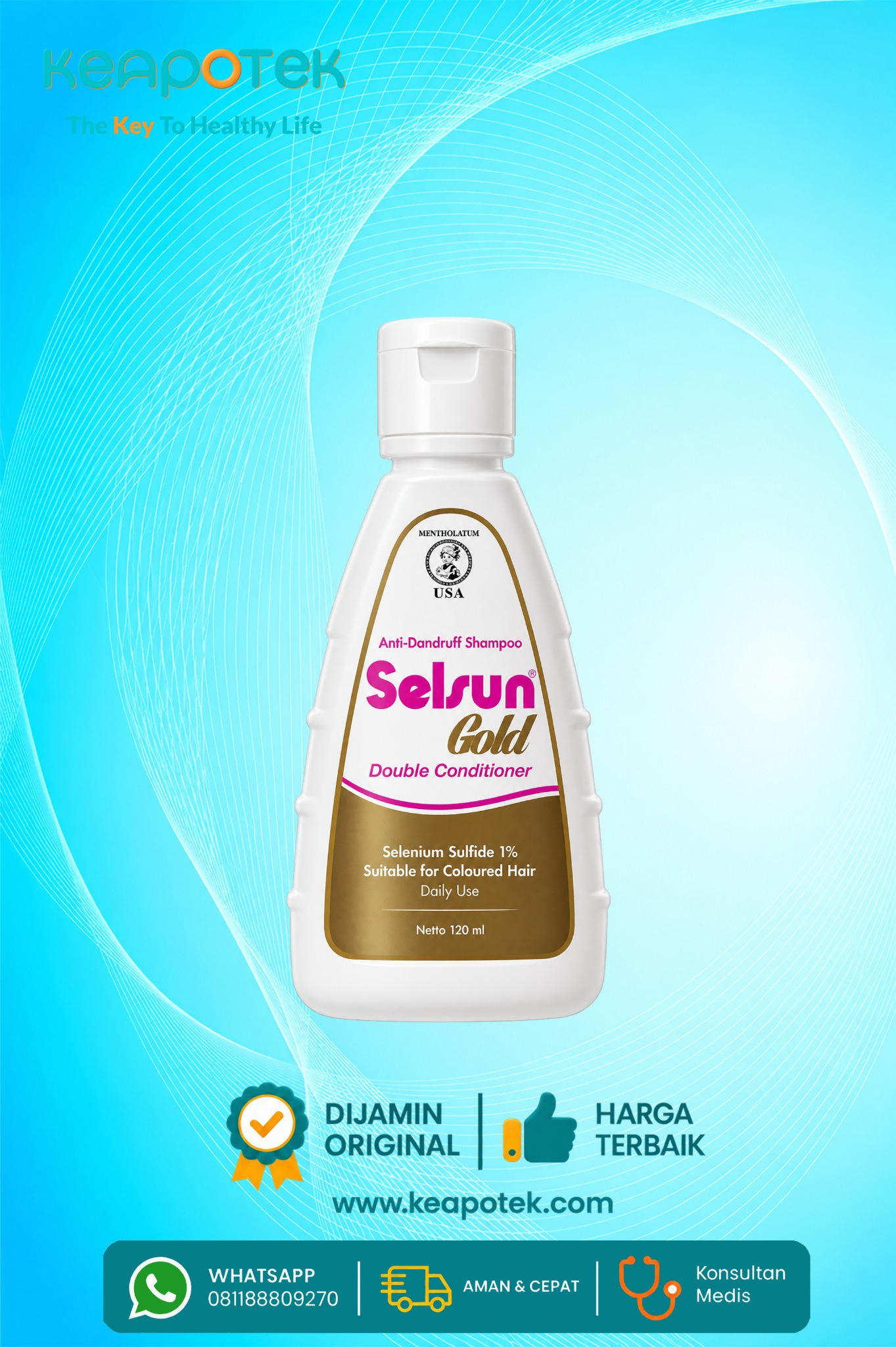 Selsun Gold Rohto Shampoo 120 ml