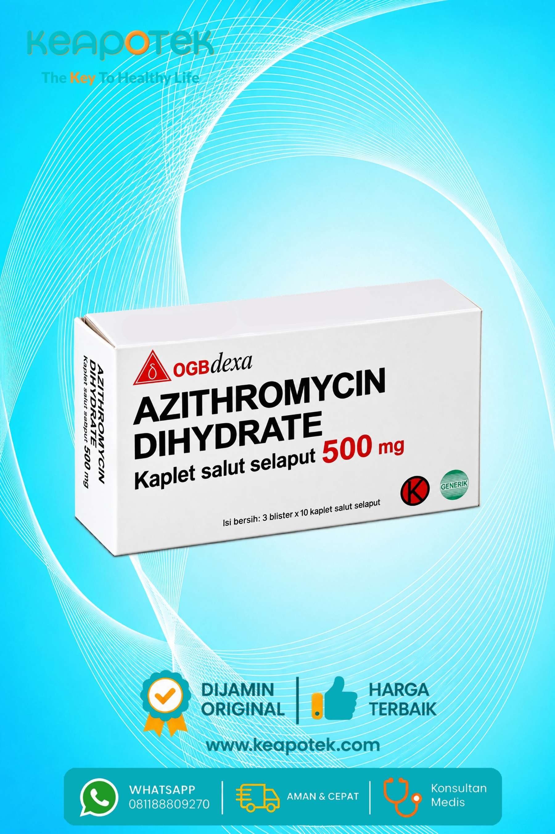 Azithromycin Dihydrate 500 mg Dexa