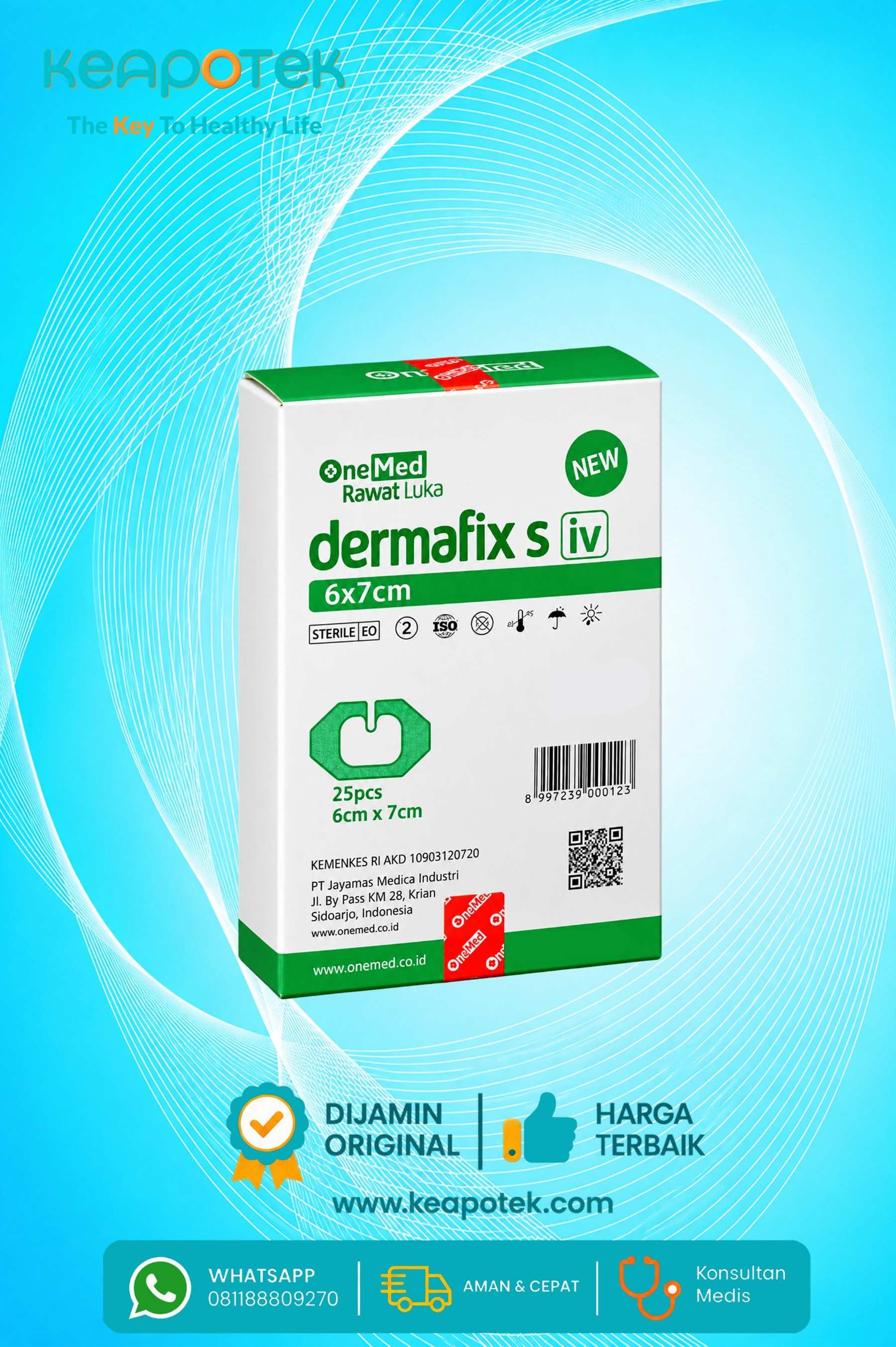 Dermafix S iv 6 x 7 cm (25 pcs)