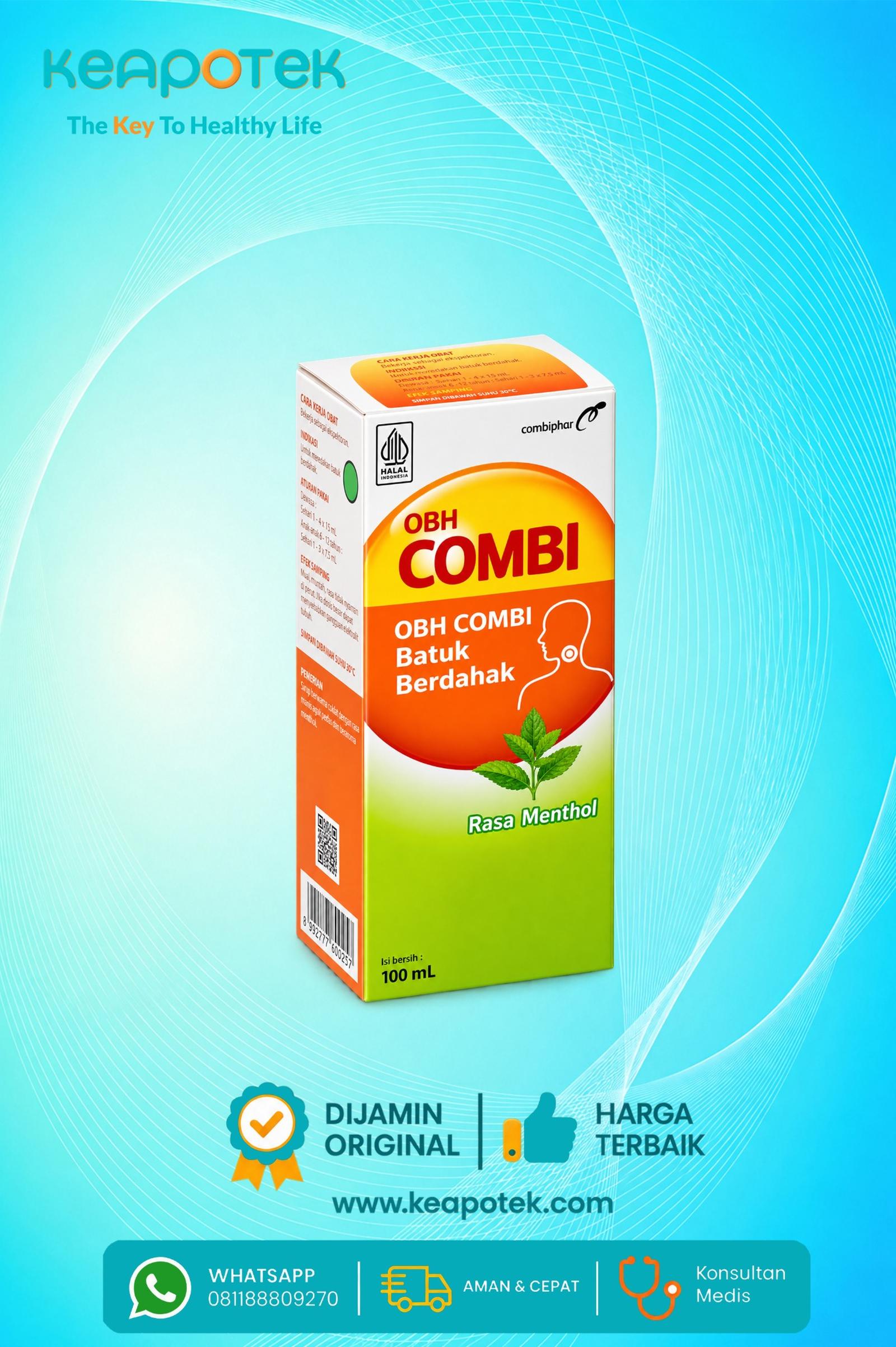 OBH Combi rasa Menthol 100 mL-Keapotek