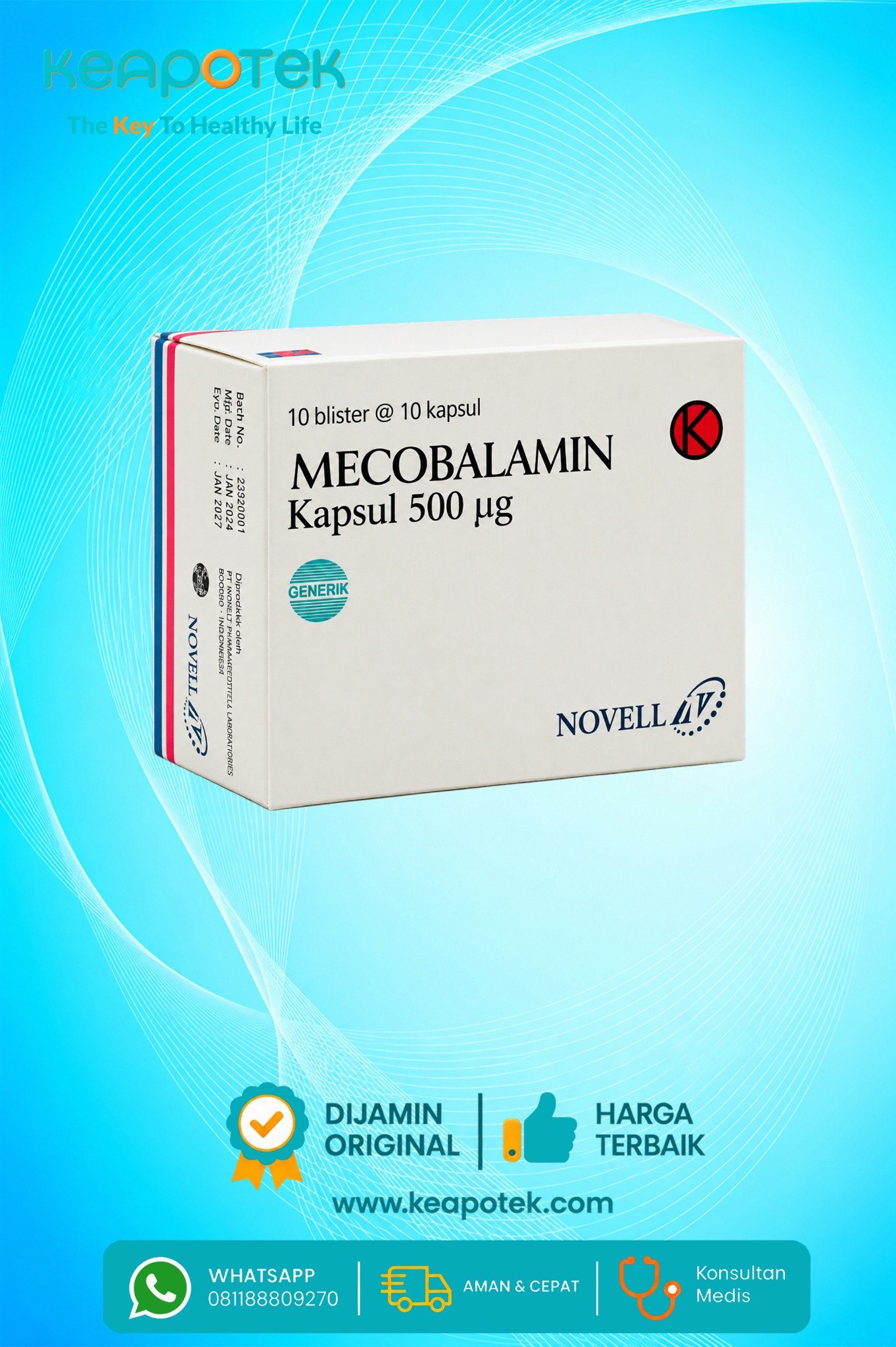 Mecobalamin 500 Mcg Novell