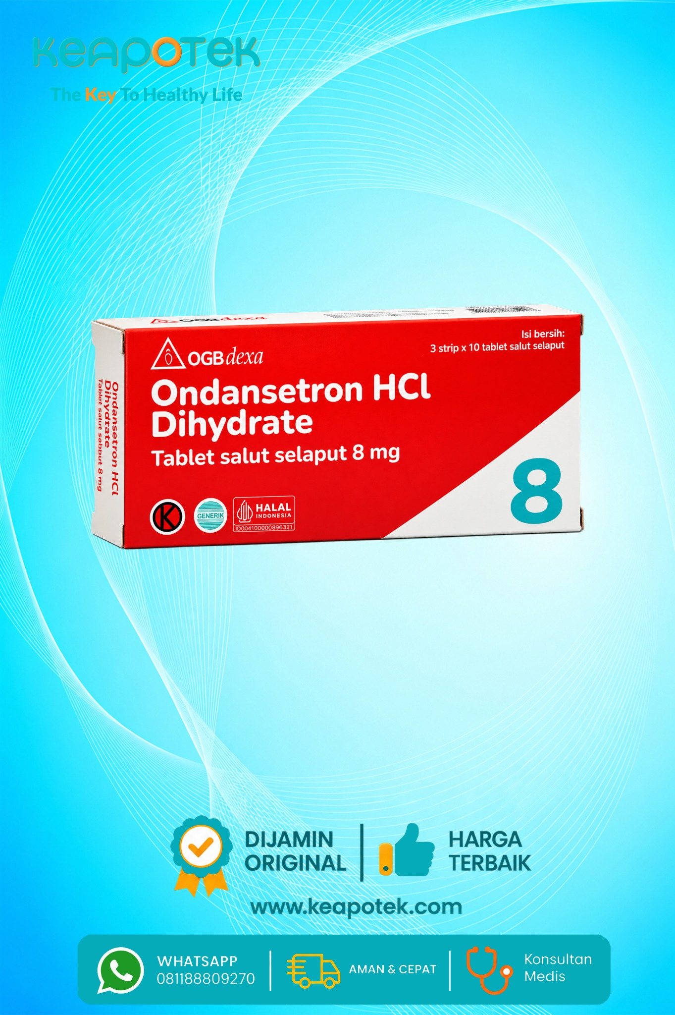 Ondansetron 8 mg Dexa